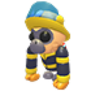 Firefighter Gibbon in Adopt Me