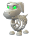 Halloween White Skeleton Dog in Adopt Me