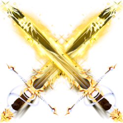 Dual Divine Sword in Blade Ball