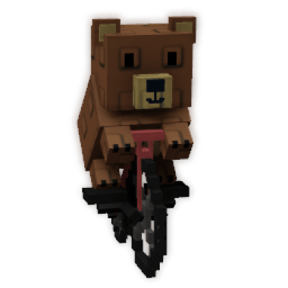Bear on Bike in Grow A Garden